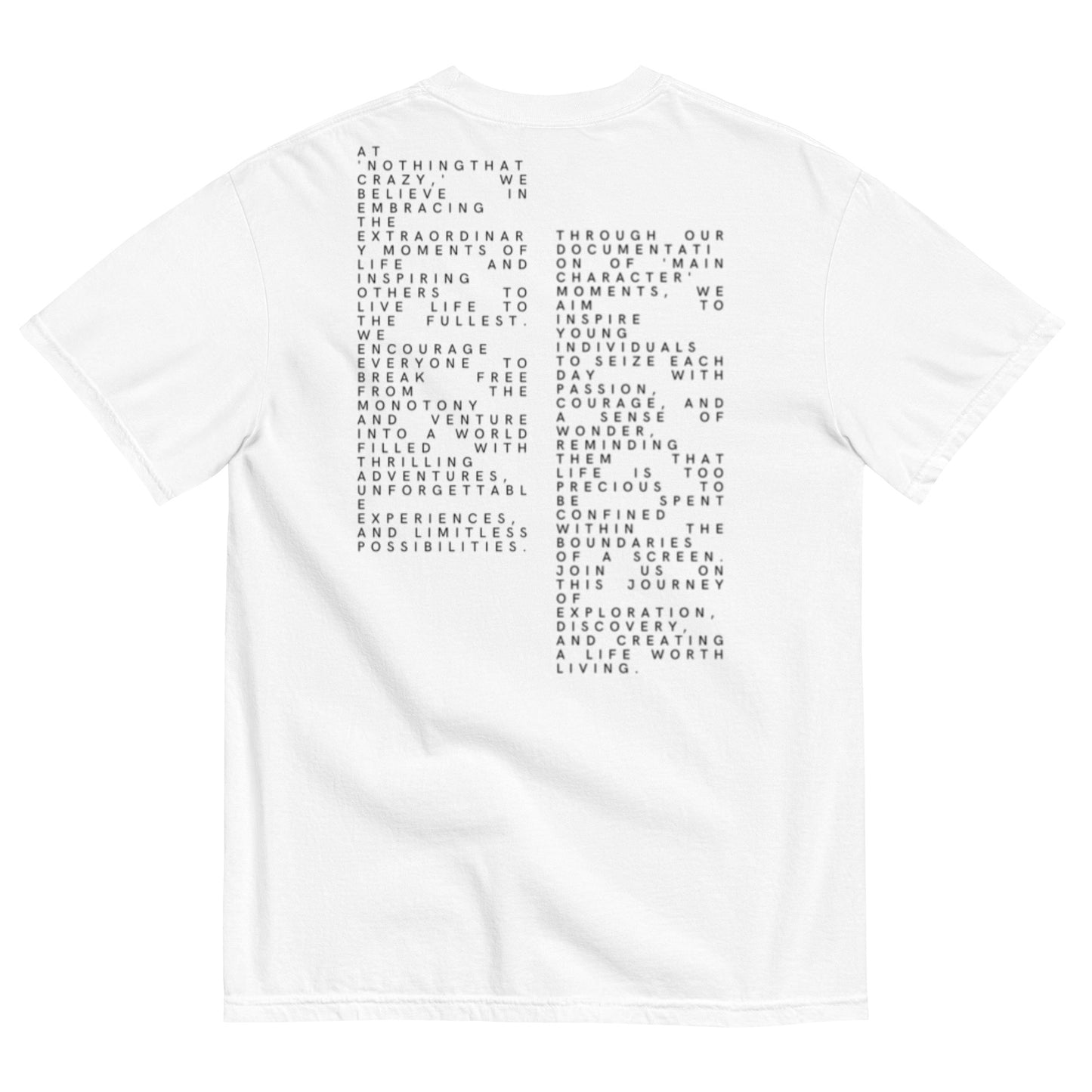 "message statement" : UNBOUND collection shirt #3